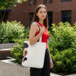 Minimal & Trendy Tote Bags for Women Unisex AOP Totebag Zipper